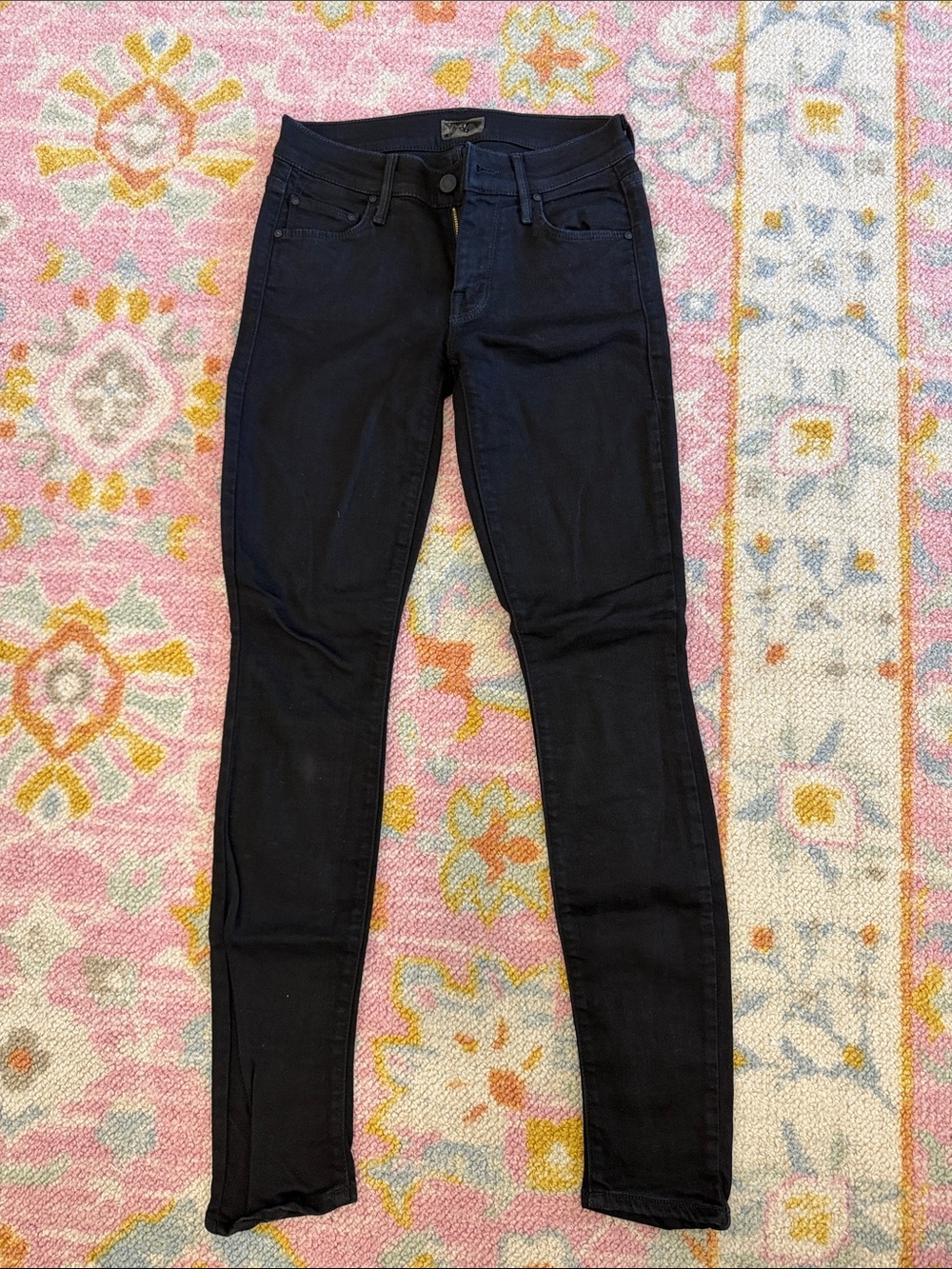 MOTHER Women's Black Skinny Jeans - Classic Stretch Fit